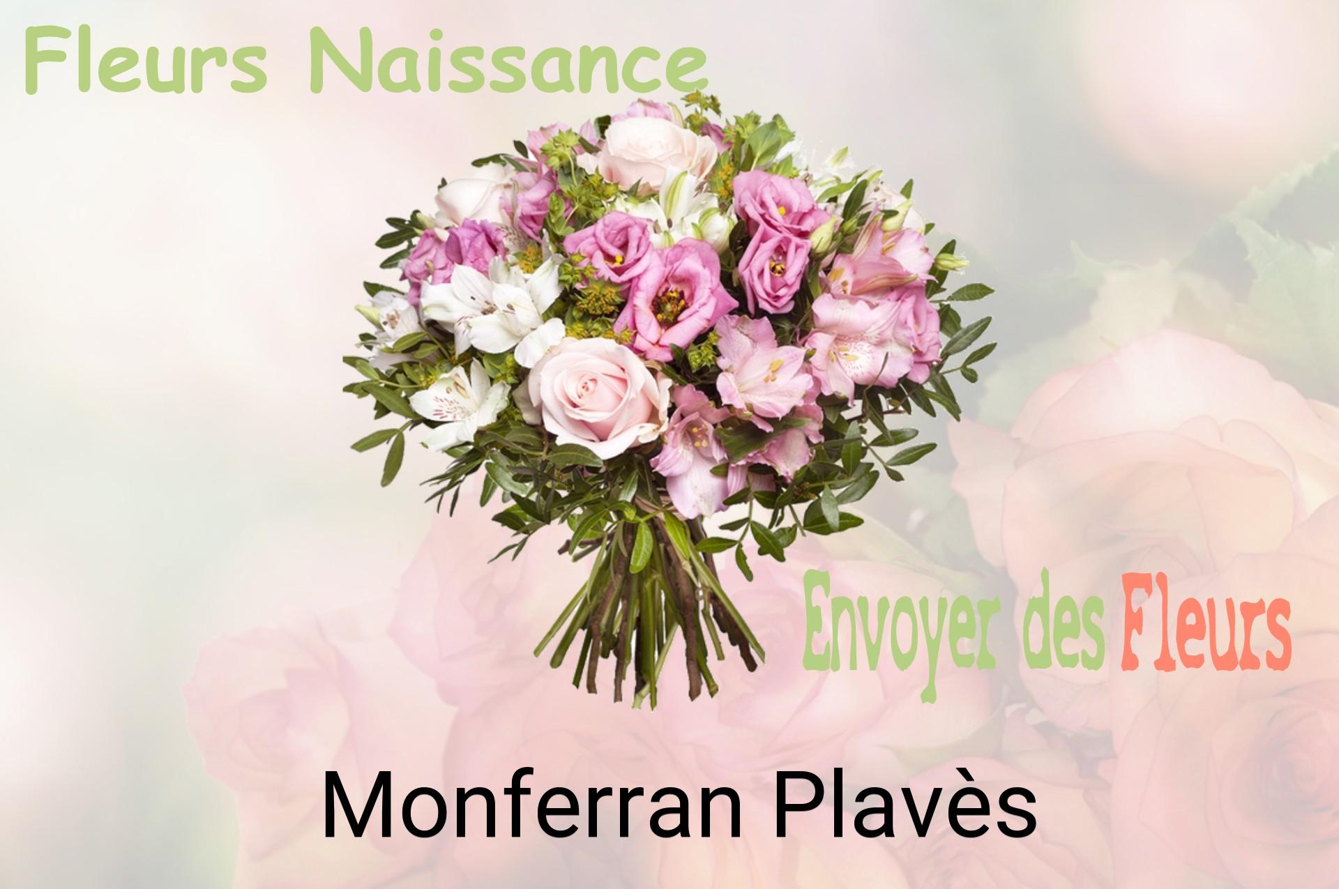 Bouquet de fleurs de naissance livré à Monferran-Plavès